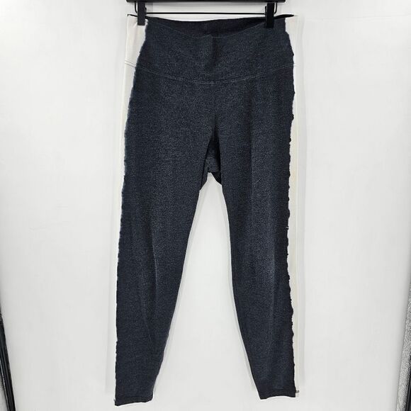Old navy leggings xl gray white stripe comfy - Picture 1 of 4